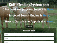 Tablet Screenshot of cattletradingsystem.com